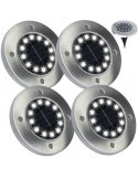 Sada 4x Záhradná lampa SOLAR 12x LED 1W LUMILED