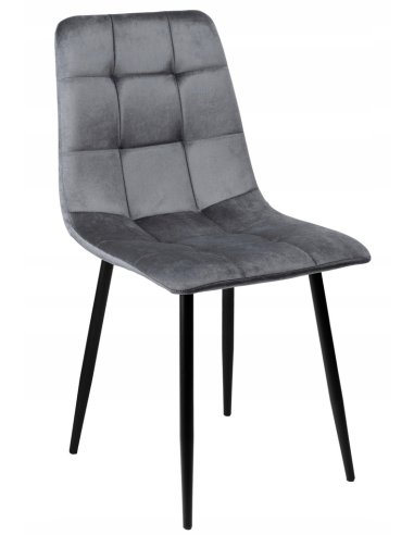 SUPPLIES DENVER Jídelní židle v moderním stylu - šedá barva