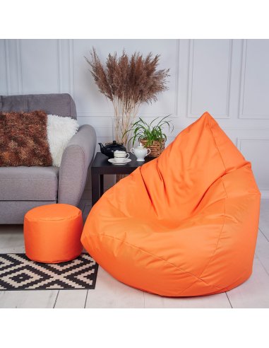 Supplies sedací pytel OUTDOOR RELAX nesnímatelný potah - polyester v oranžové barvě